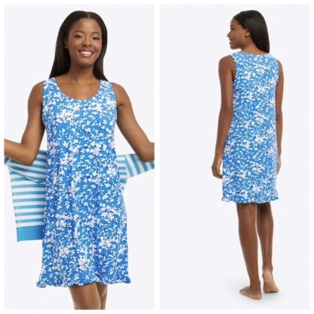 Draper James Blue Floral Sleeveless S/M